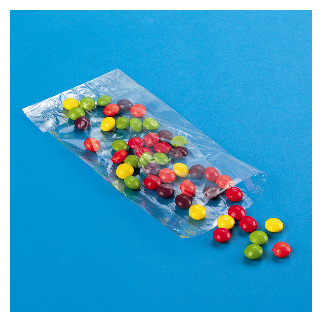 Sachet transparent plat