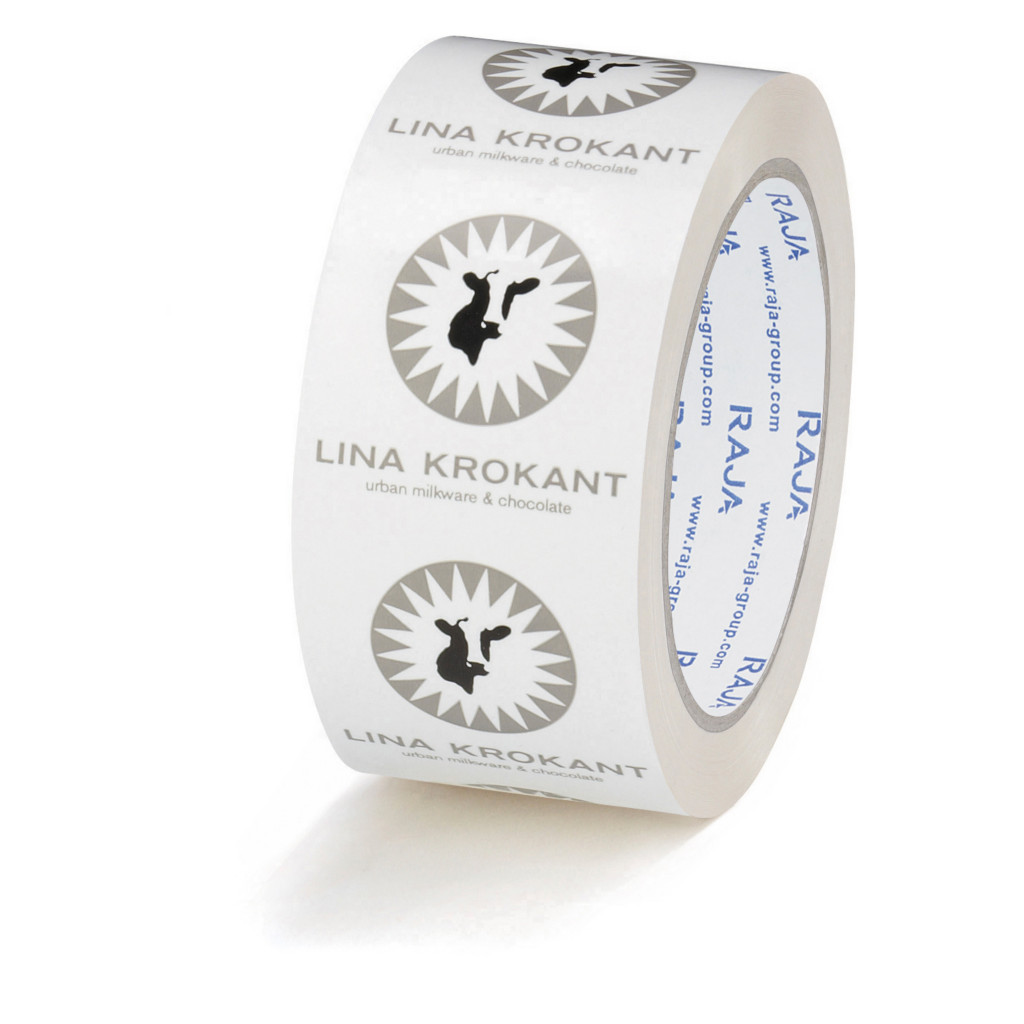 PVC Packband mit Firmenaufdruck RAJATAPE Standardqualität