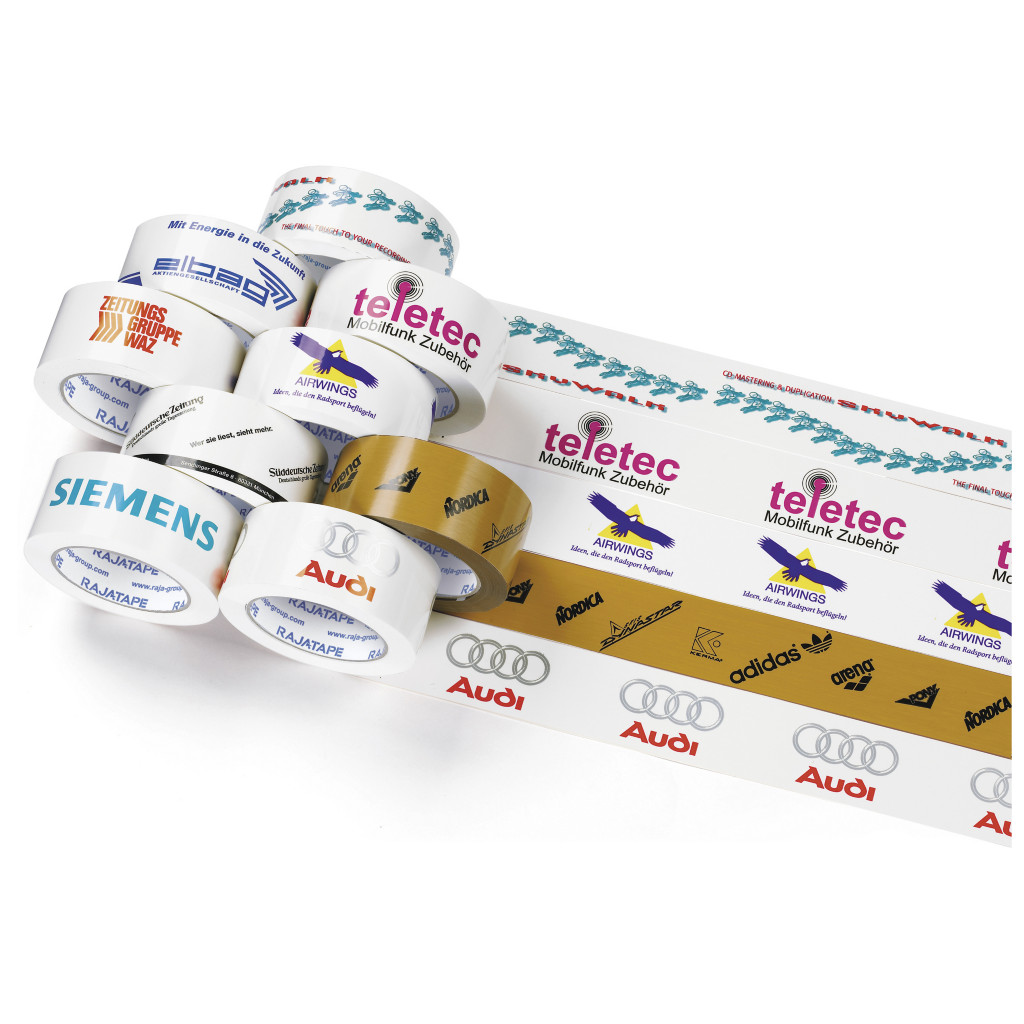 PVC Packband mit Firmenaufdruck RAJATAPE Standardqualität