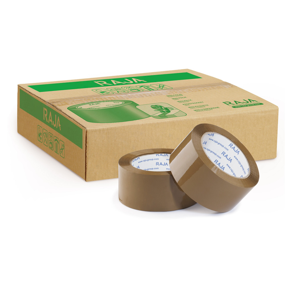 Mini-colis de 6 rouleaux de ruban adhésif polypropylène silencieux 50mm RAJATAPE