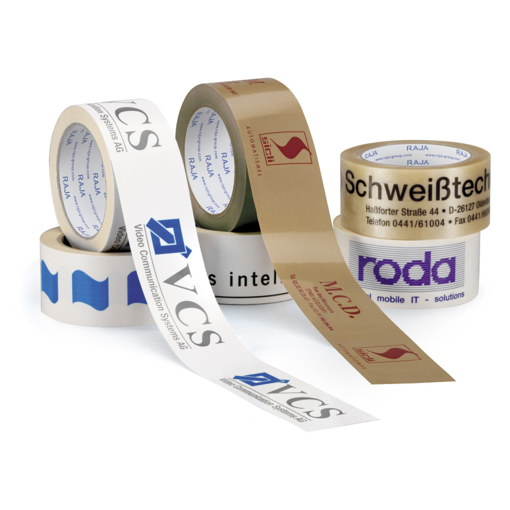 PP-Packband mit Firmenaufdruck RAJATAPE 