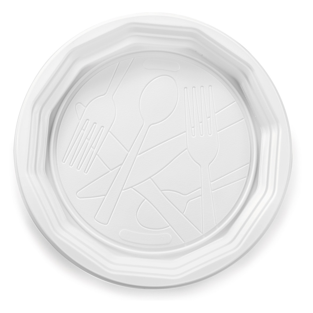 Runde Plastikteller