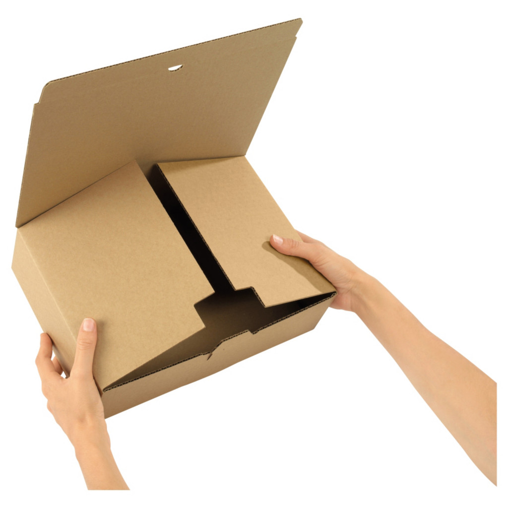 Postkarton mit Automatikboden