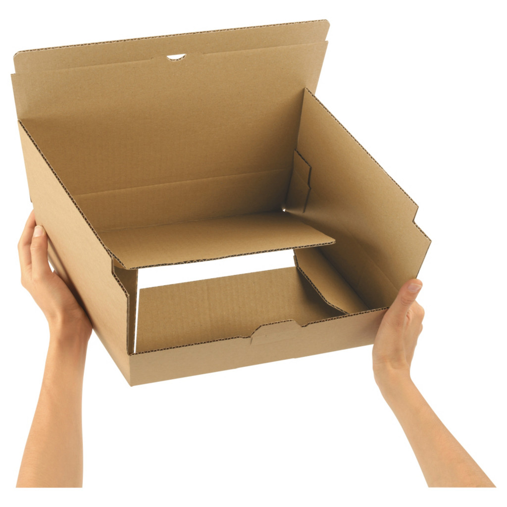 Postkarton mit Automatikboden