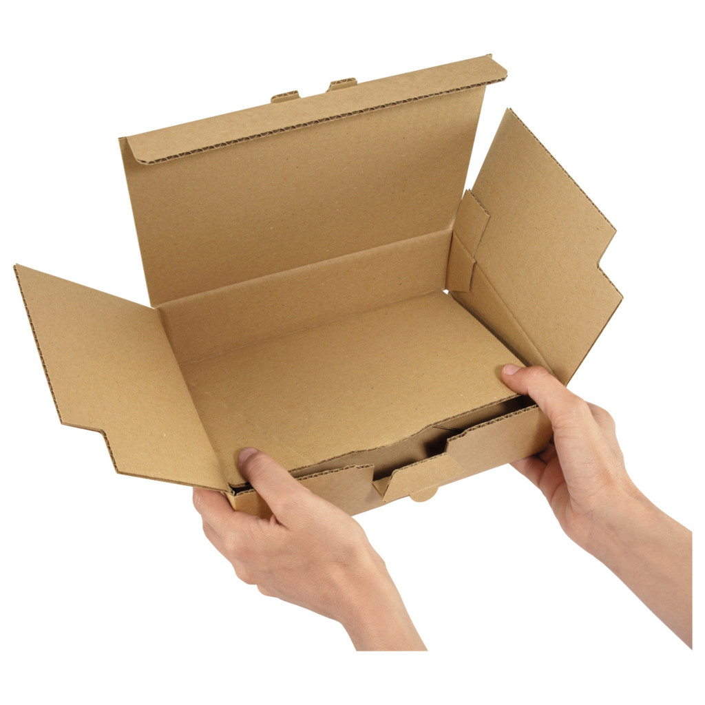 Postkarton mit Automatikboden
