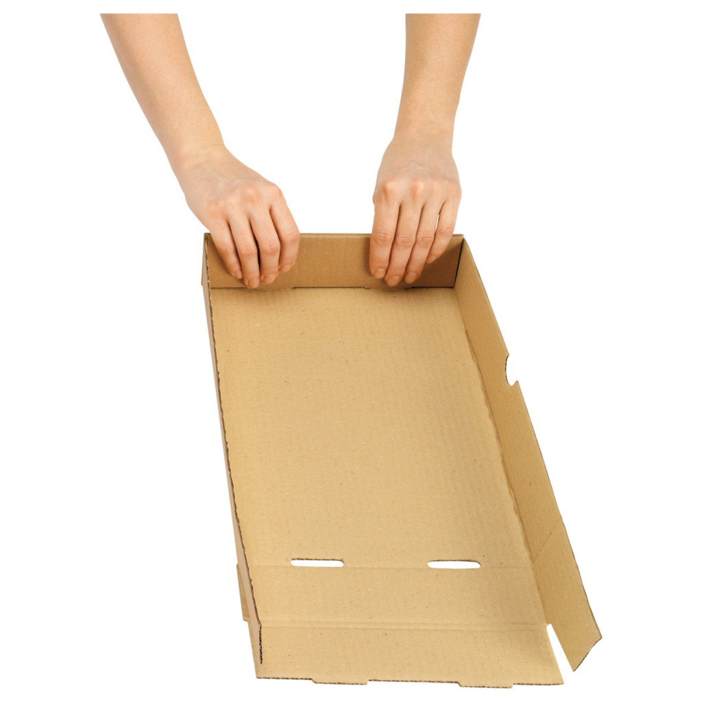 Caisse carton brune télescopique renforcée