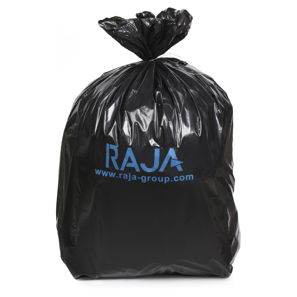 Heavy duty black refuse sacks