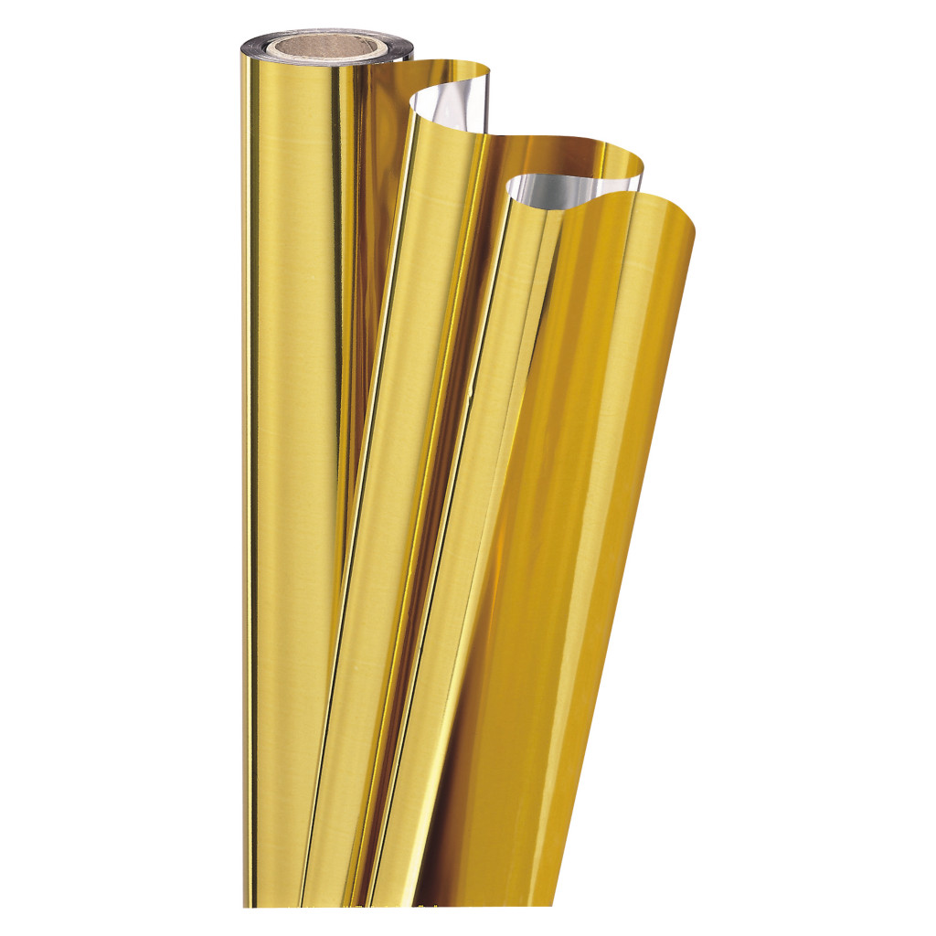 Metallic gift wrap