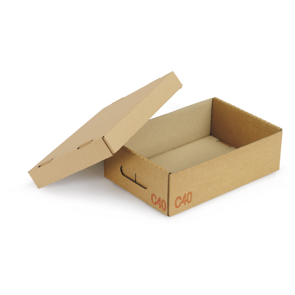 Caisse Galia simple cannelure avec couvercle renforcé