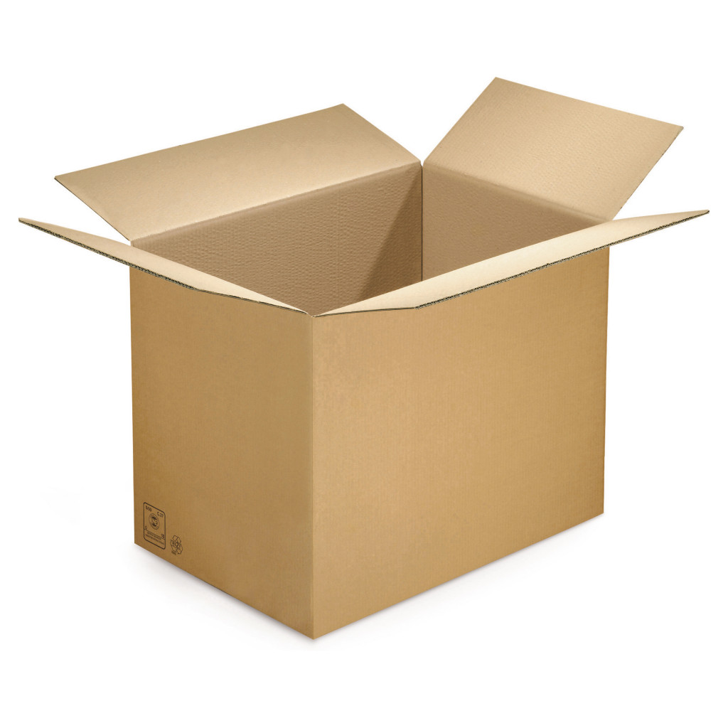 Caisse carton Rajabox brune double cannelure de 50 à 70 cm de long