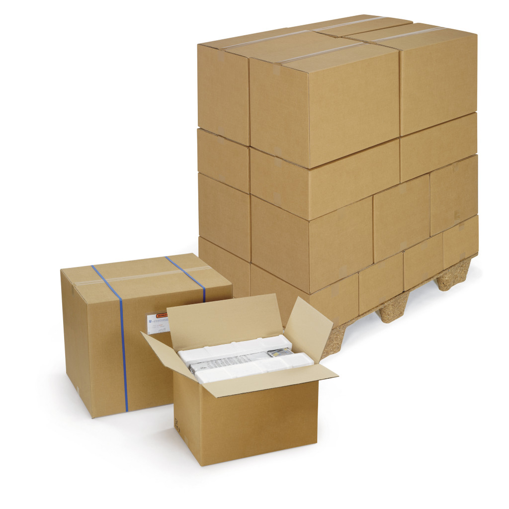 Caisse carton Rajabox brune double cannelure de moins de 40 cm de long
