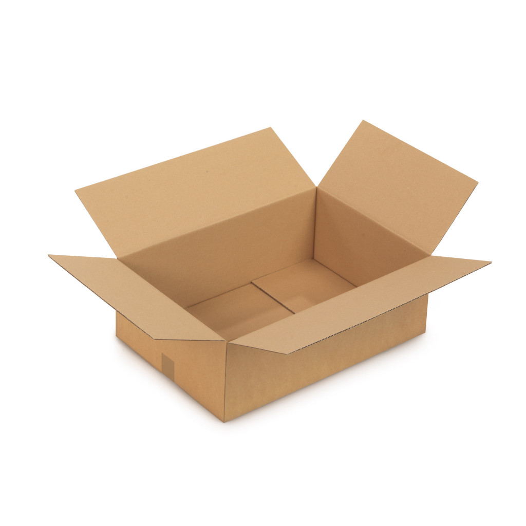 Caisse carton Rajabox simple cannelure brune de 50 cm et plus