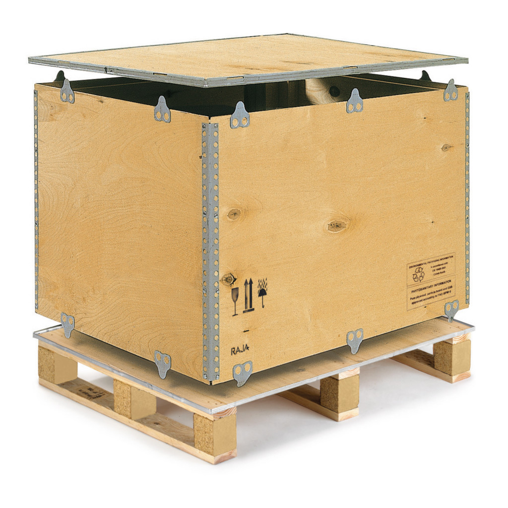 Paletten-Container aus Sperrholz