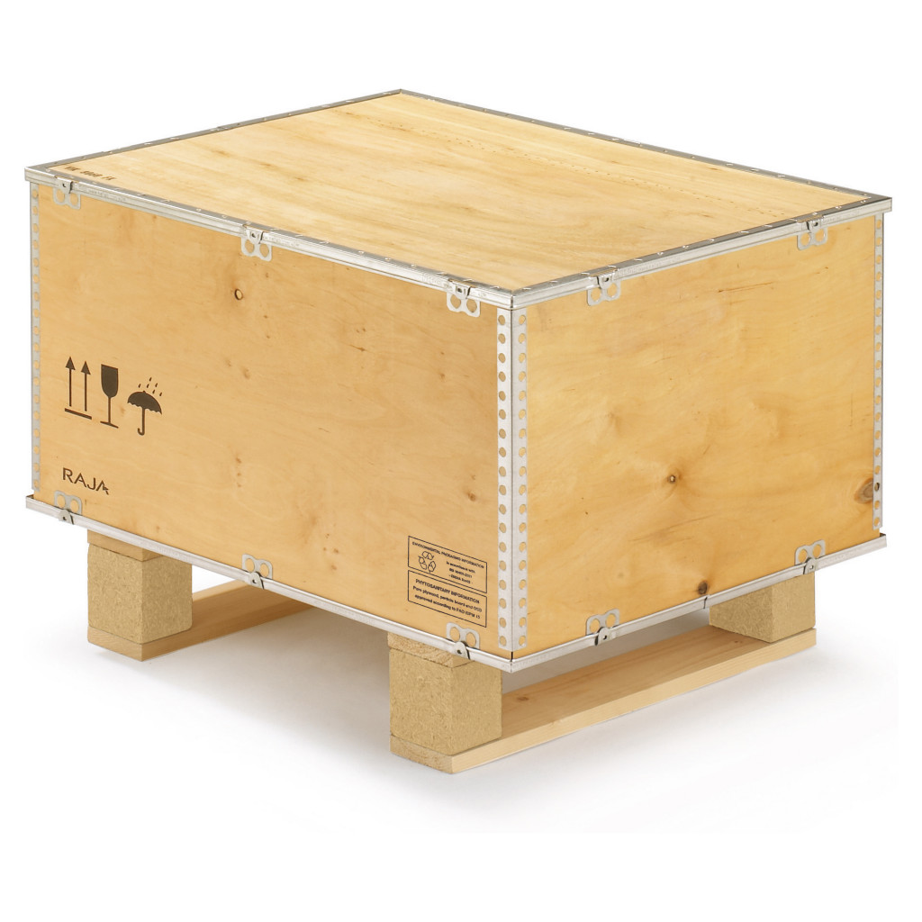 Paletten-Container aus Sperrholz