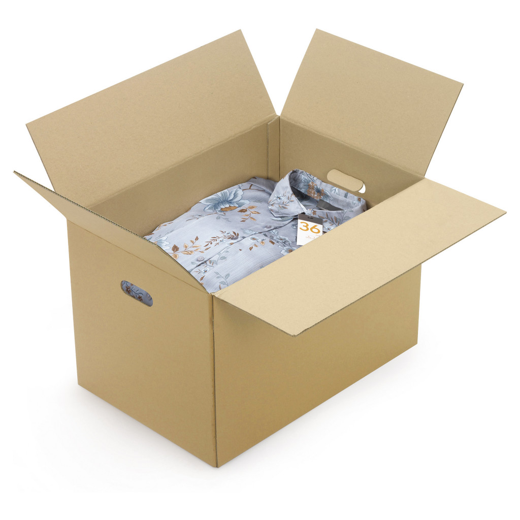 Scatola in cartone per archiviazione con maniglie
