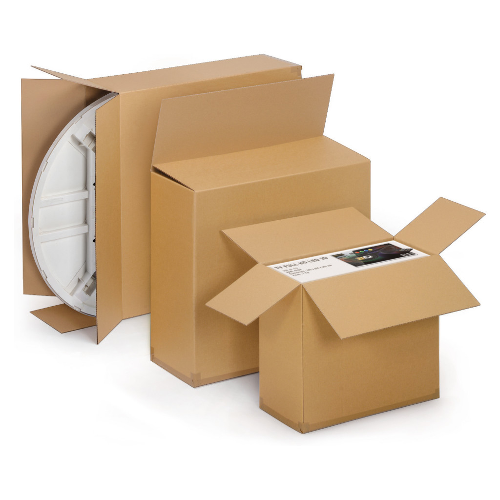 Caja de cartón para productos planos