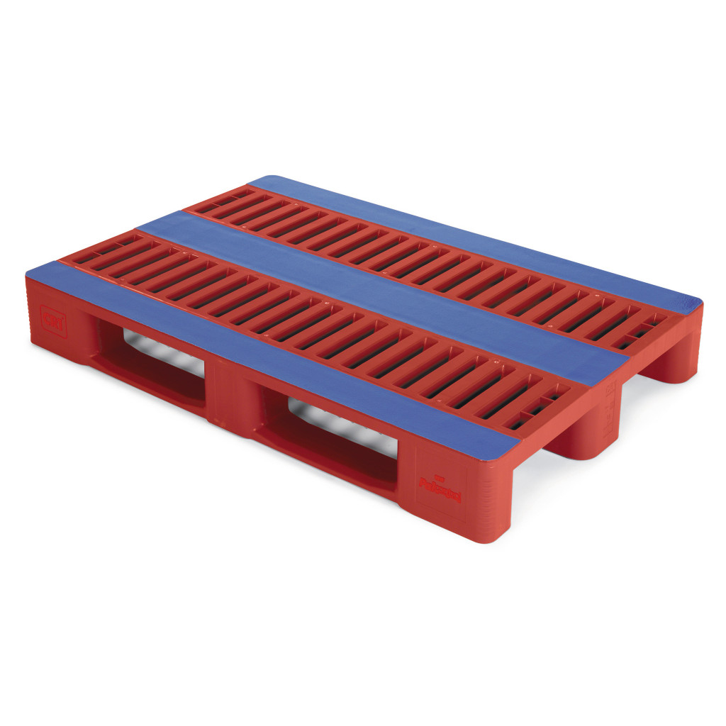 Palette plastique industrielle pour charges lourdes