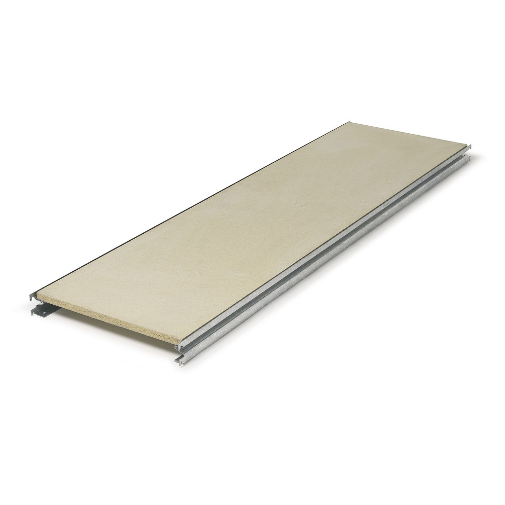 Chipboard shelves for longspan heavy duty warehouse shelving