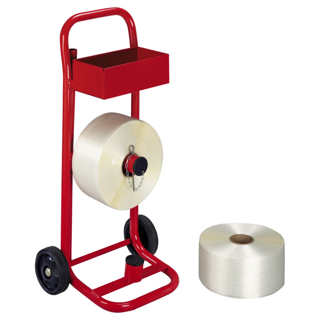 Chariot dévidoir pour feuillard textile