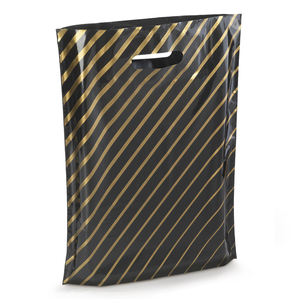 Sac plastique imprimé diagonale