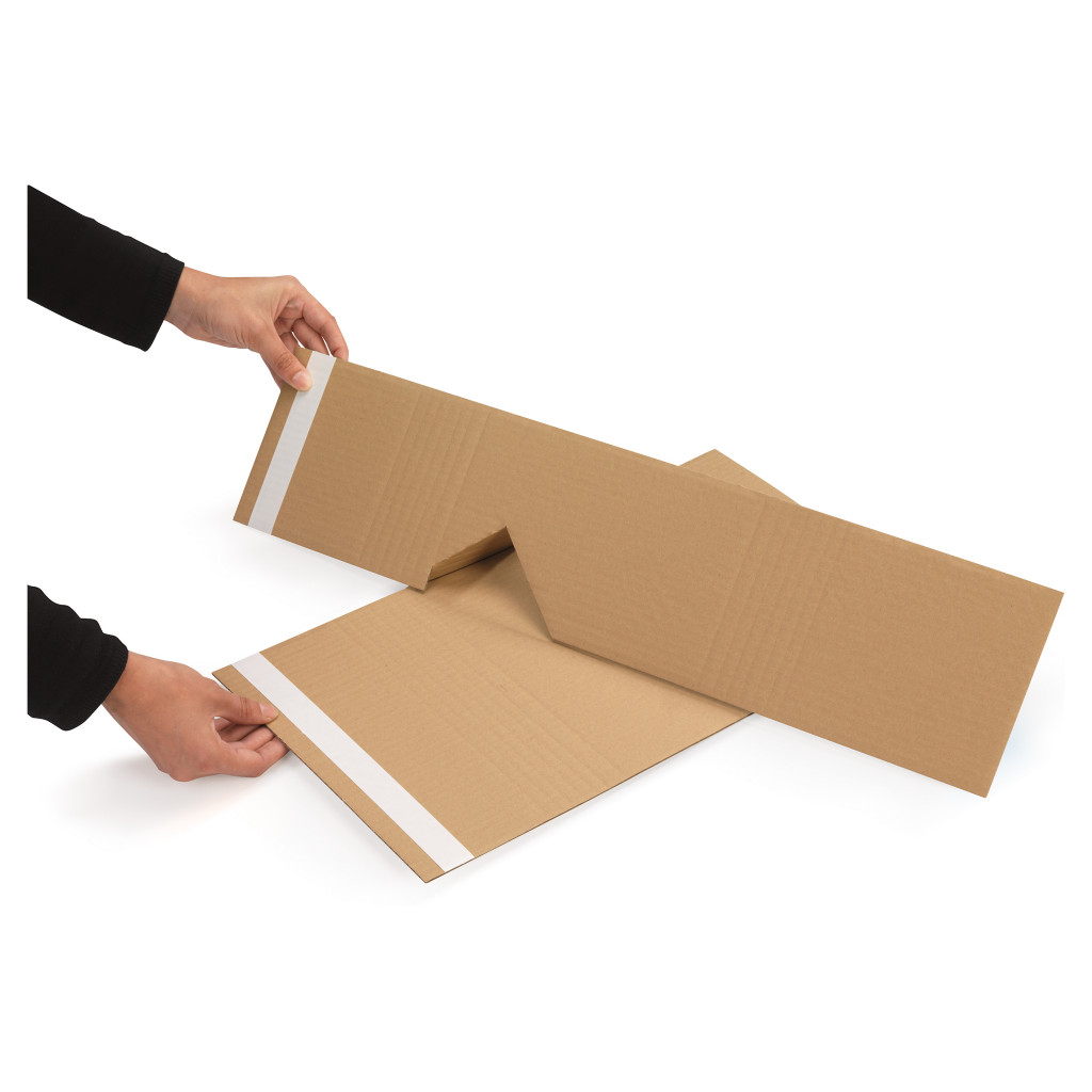 Étui-croix postal carton blanc Ecobook pour livres