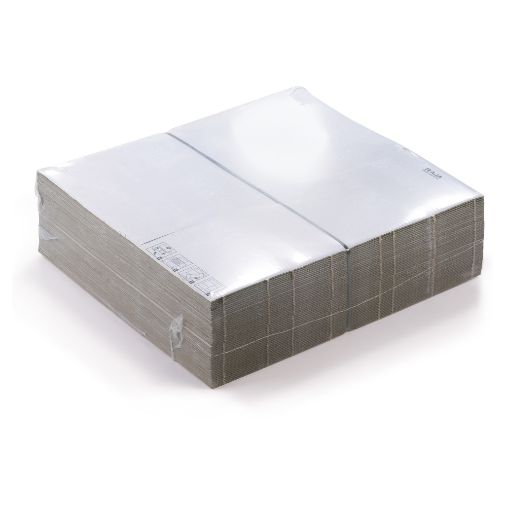 ECObook Kreuzbuchverpackung mit Haftklebeverschluss, weiß