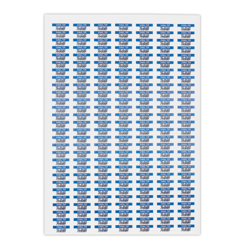 Etiquette en polyester blanc mat laser
