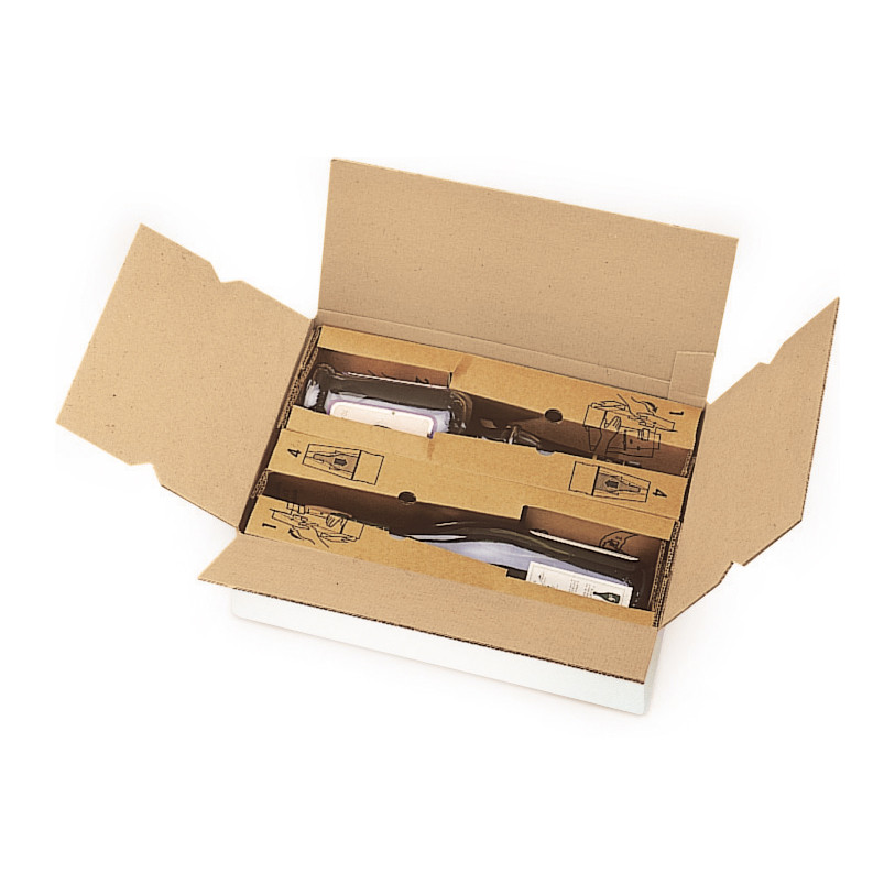 Caisse carton pour bouteilles avec calage unitaire