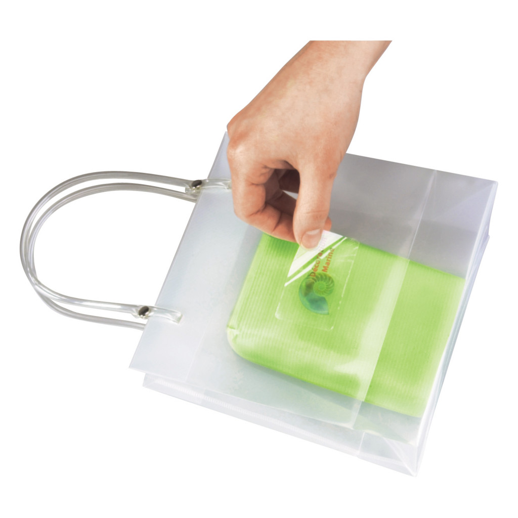 Etiquette en polyester transparent mat laser