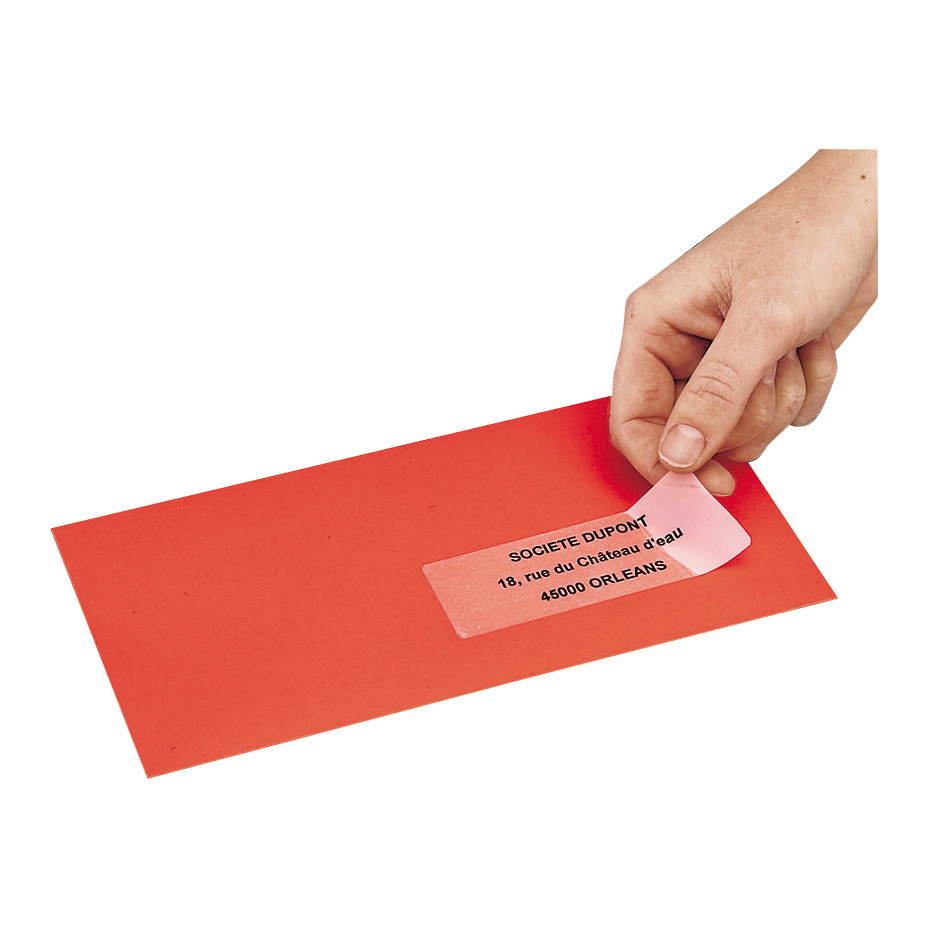 Etiquette en polyester transparent mat laser