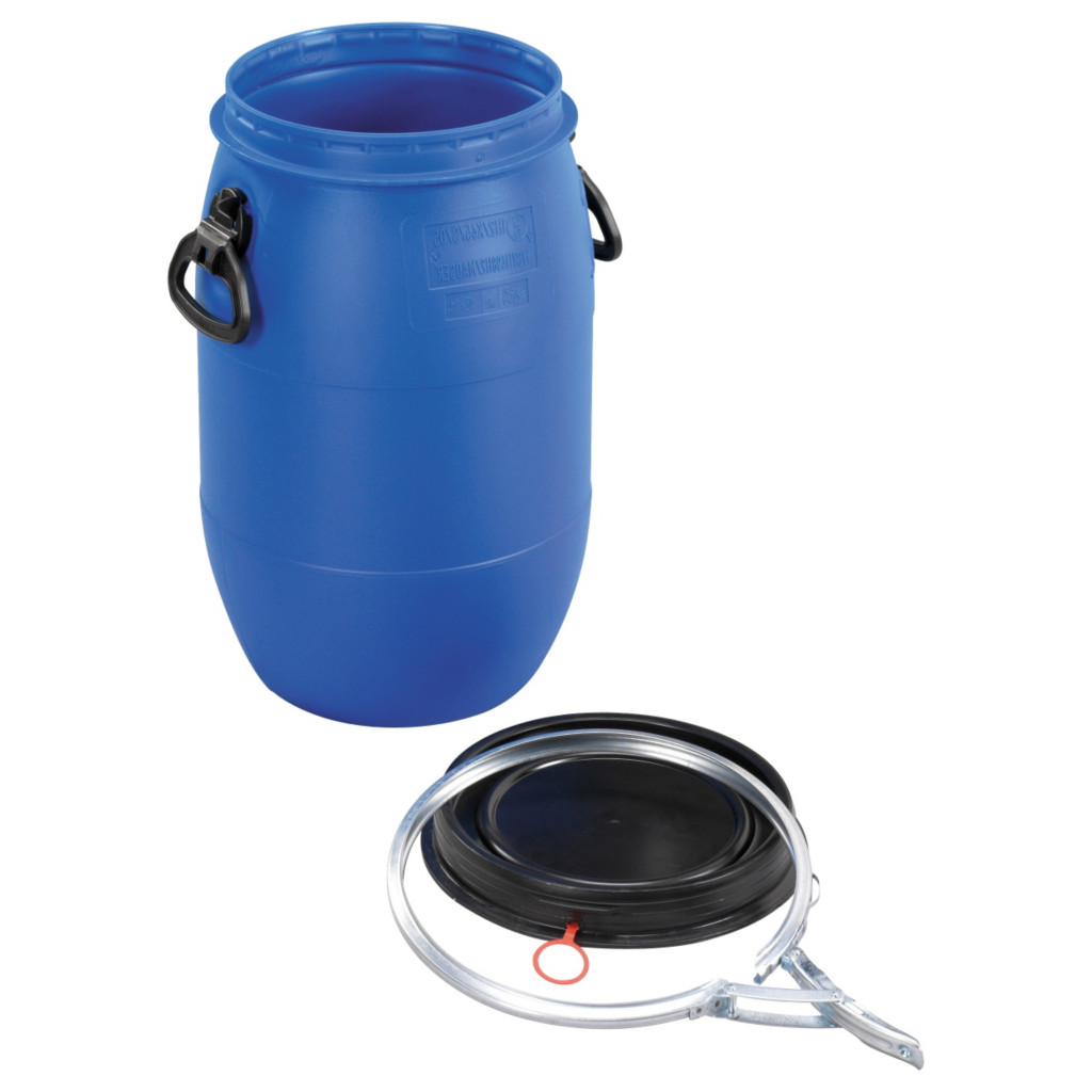 Fût plastique bleu opaque