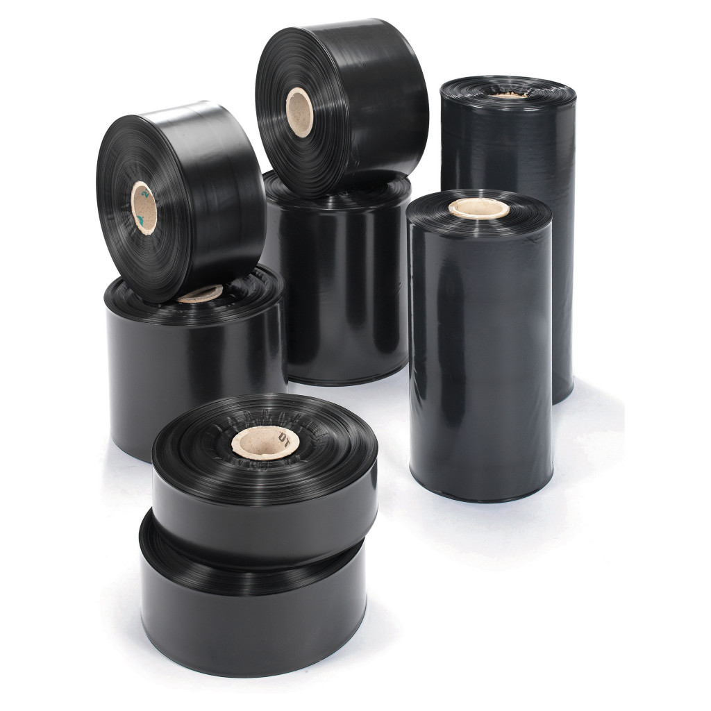 Gaine plastique opaque noire 100 microns