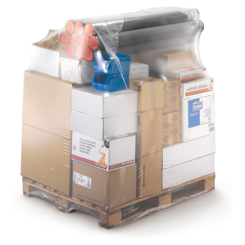 Housse plastique rétractable pour palette en rouleau