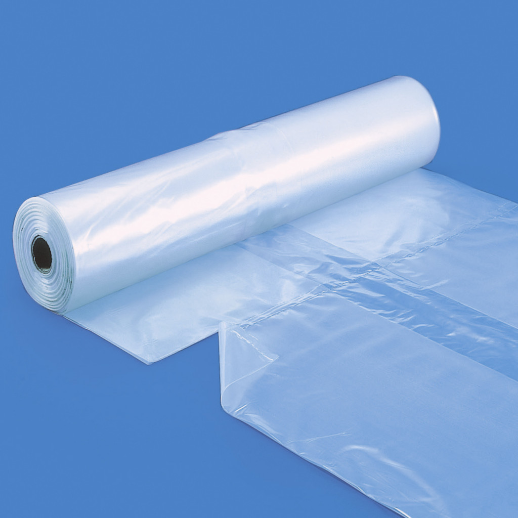 Housse plastique prédécoupée rétractable pour palette en rouleau