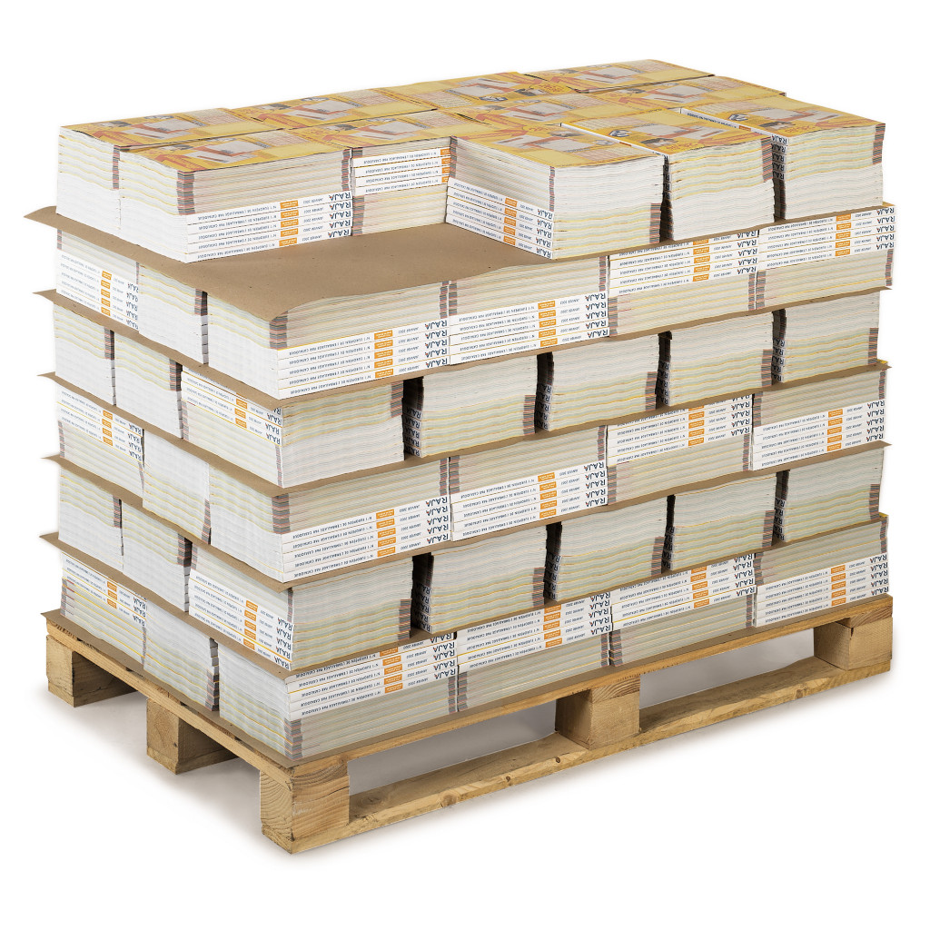 Cardboard interleave sheets for pallets