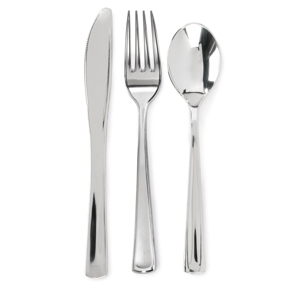 Couverts apsect argent