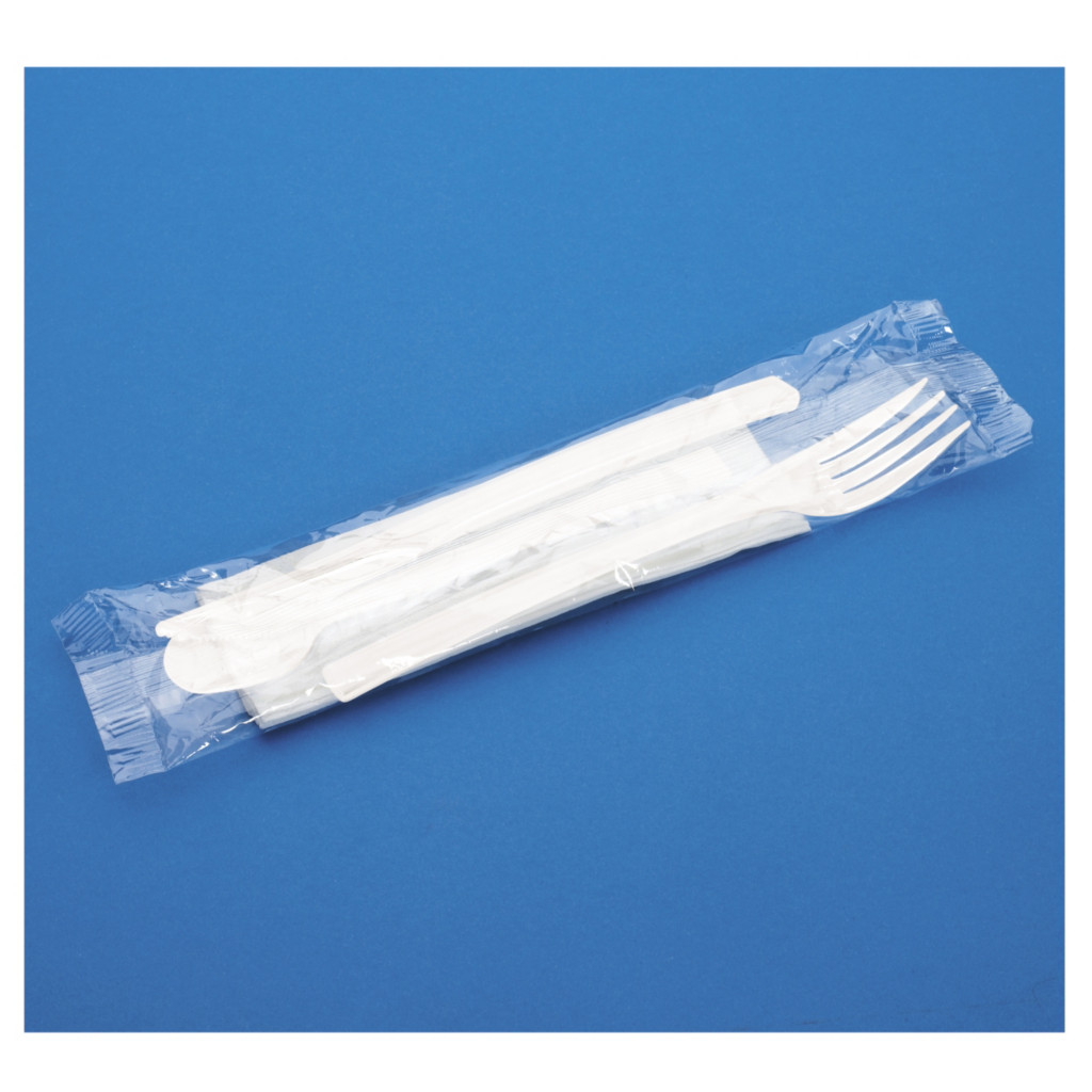 Kit couverts blanc éco