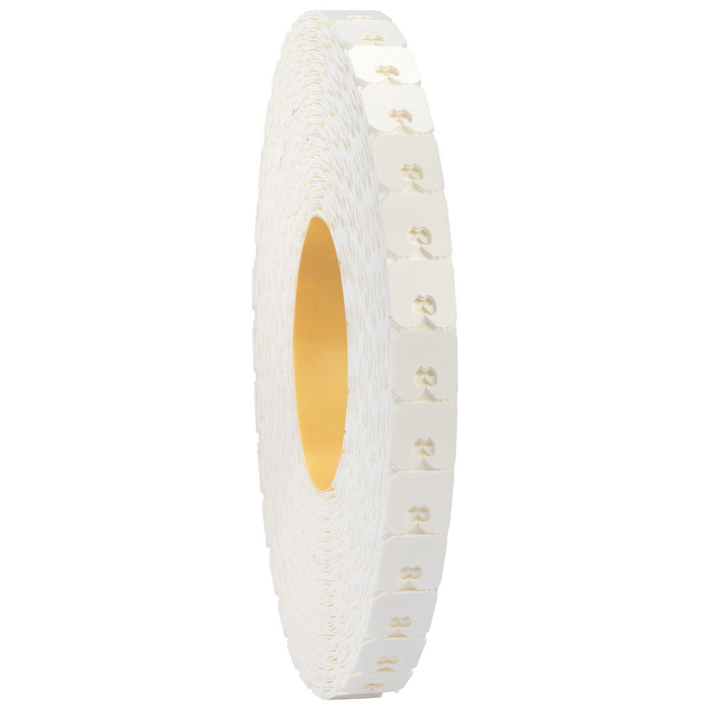 Rouleau de 1500 clips de fermeture blancs