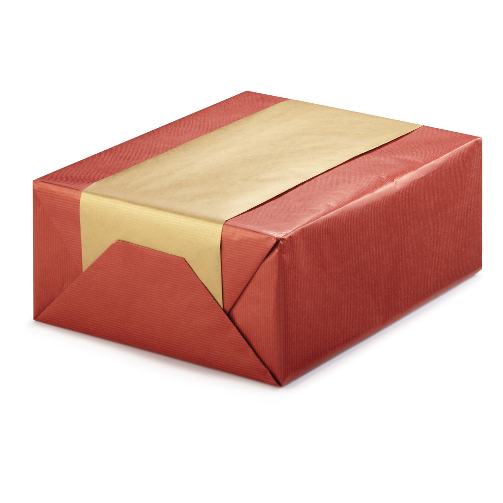 Dual-coloured Kraft paper gift wrap