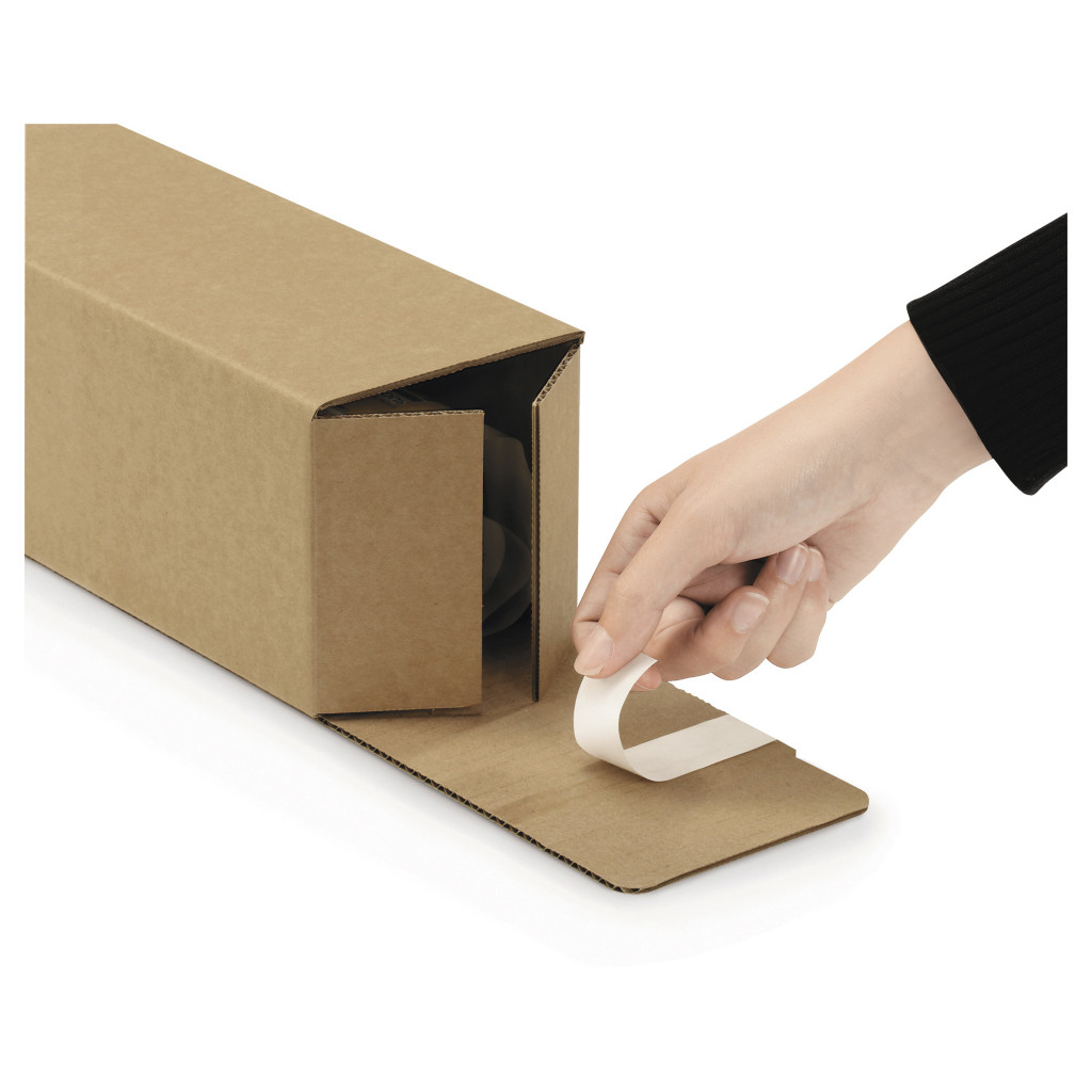 Long brown postal boxes