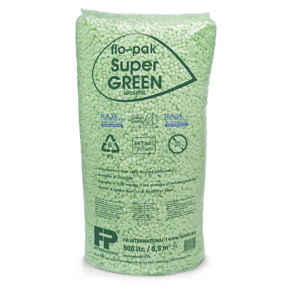 Flo-pak super green loose fill