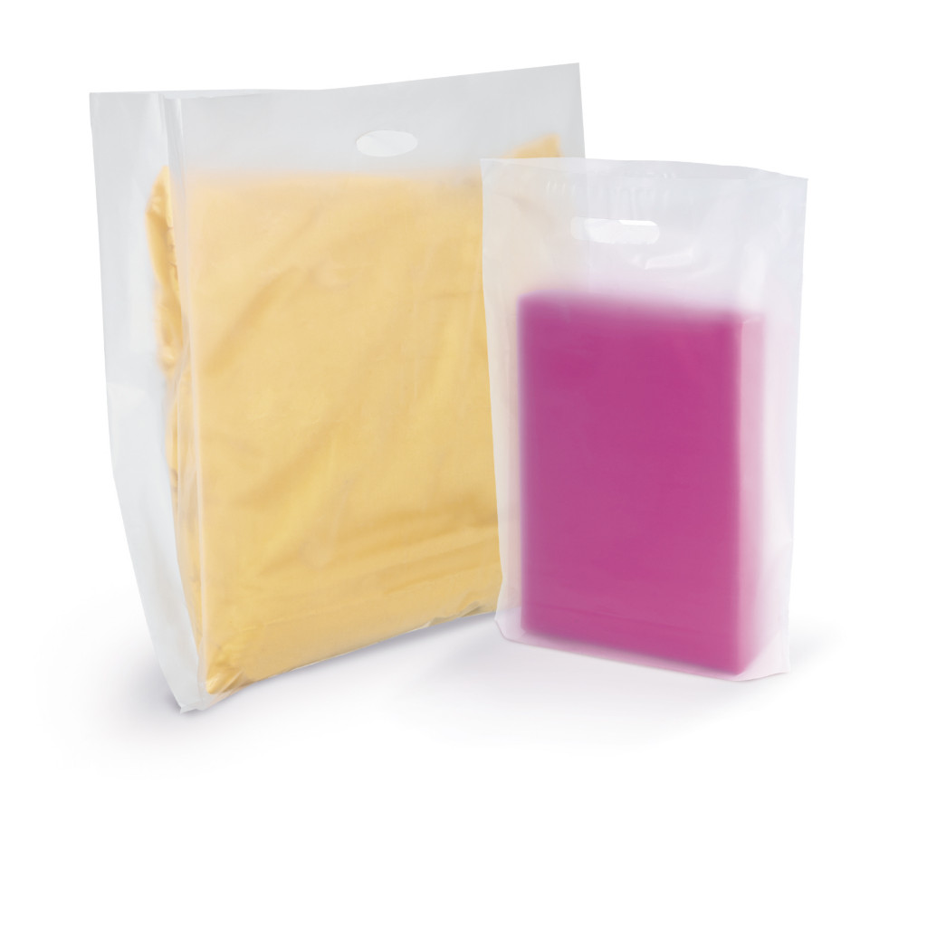 Durchscheinende Plastik-Tragetaschen