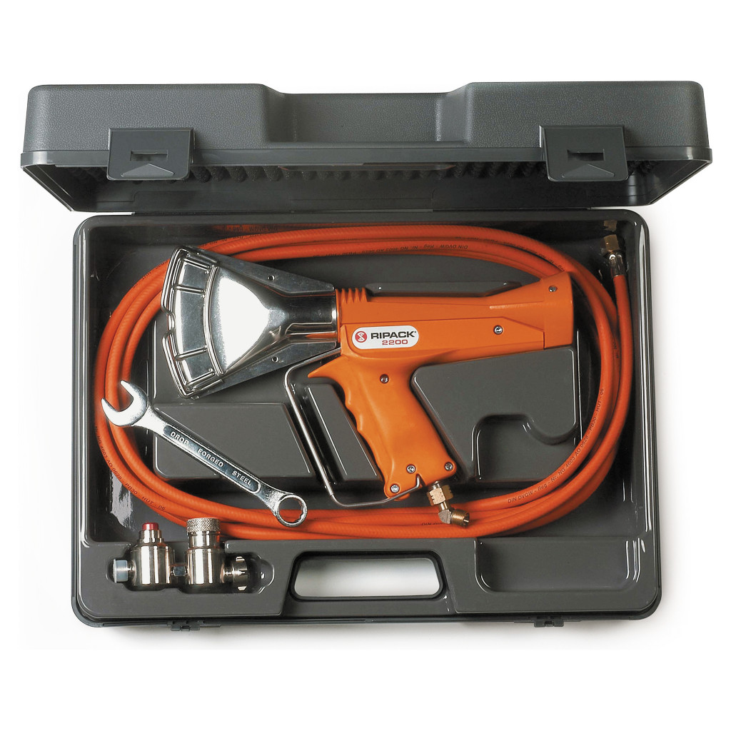 RIPACK 2200 heat shrink film gun and trolley kit