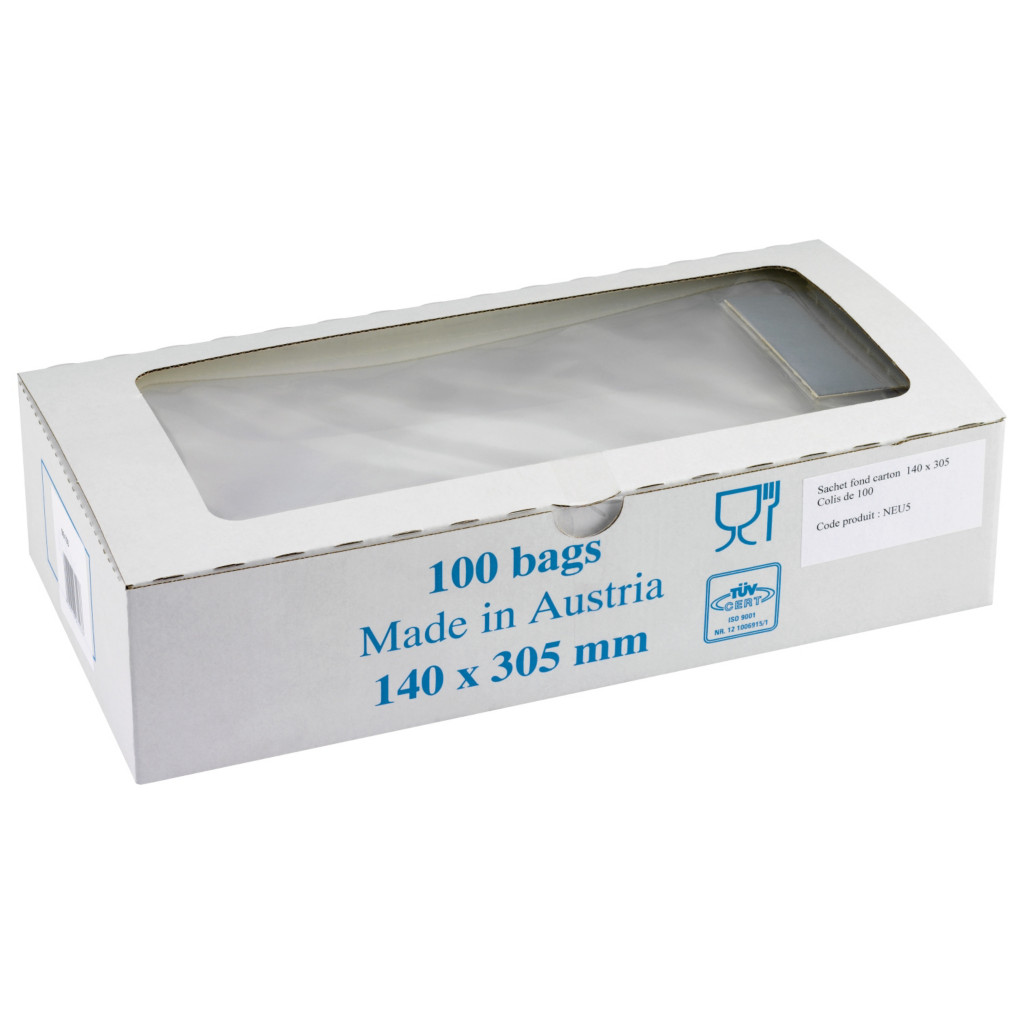 Small, clear gift bags