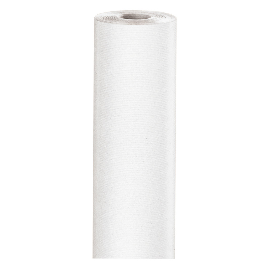 Weißes Packpapier auf der Rolle