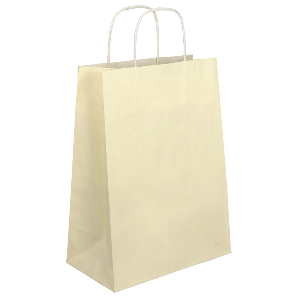  Sac kraft uni Uno à poignées torsadées