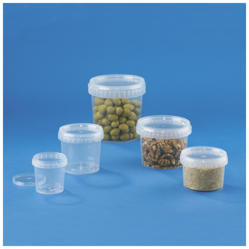 Pot plastique transparent inviolable