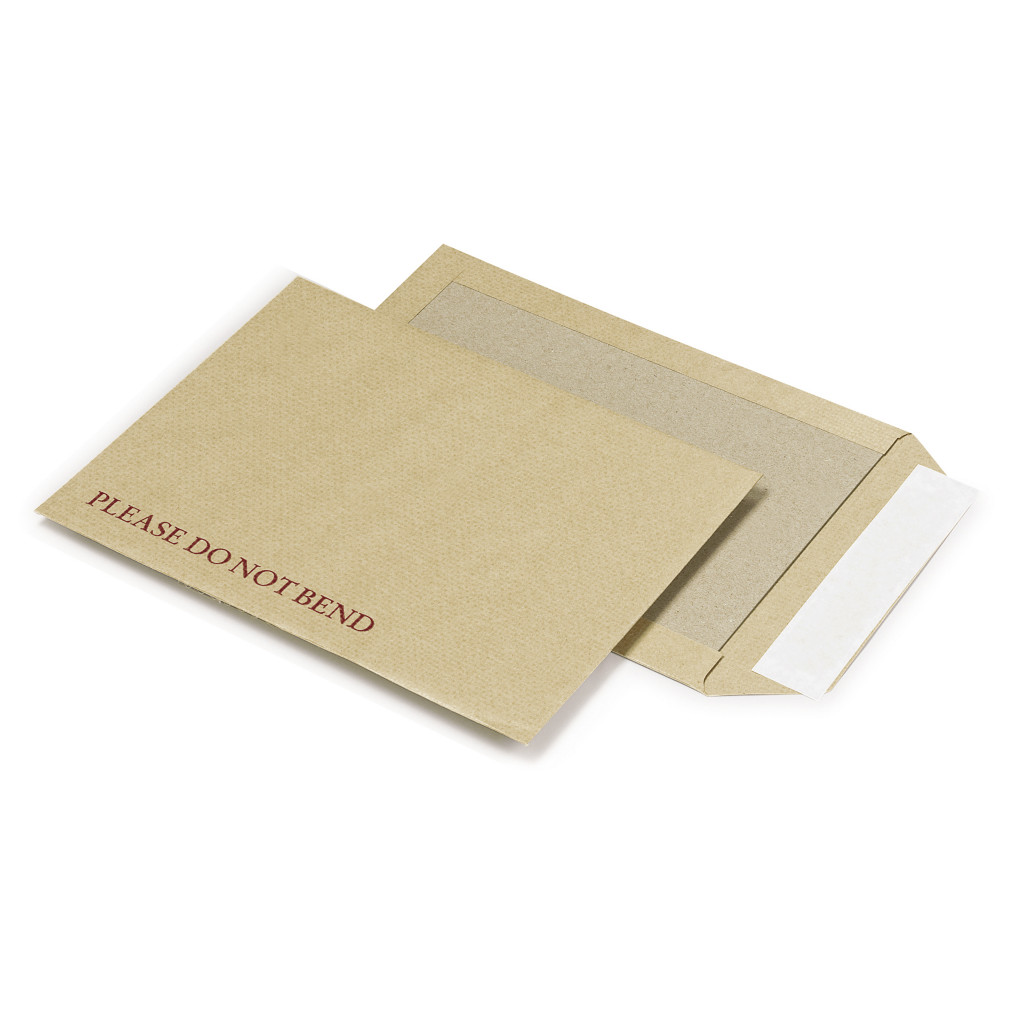 Brown card backed envelopes