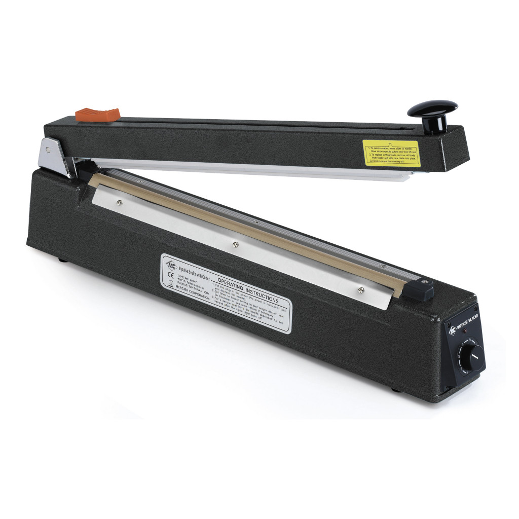 Heat sealers with cutters