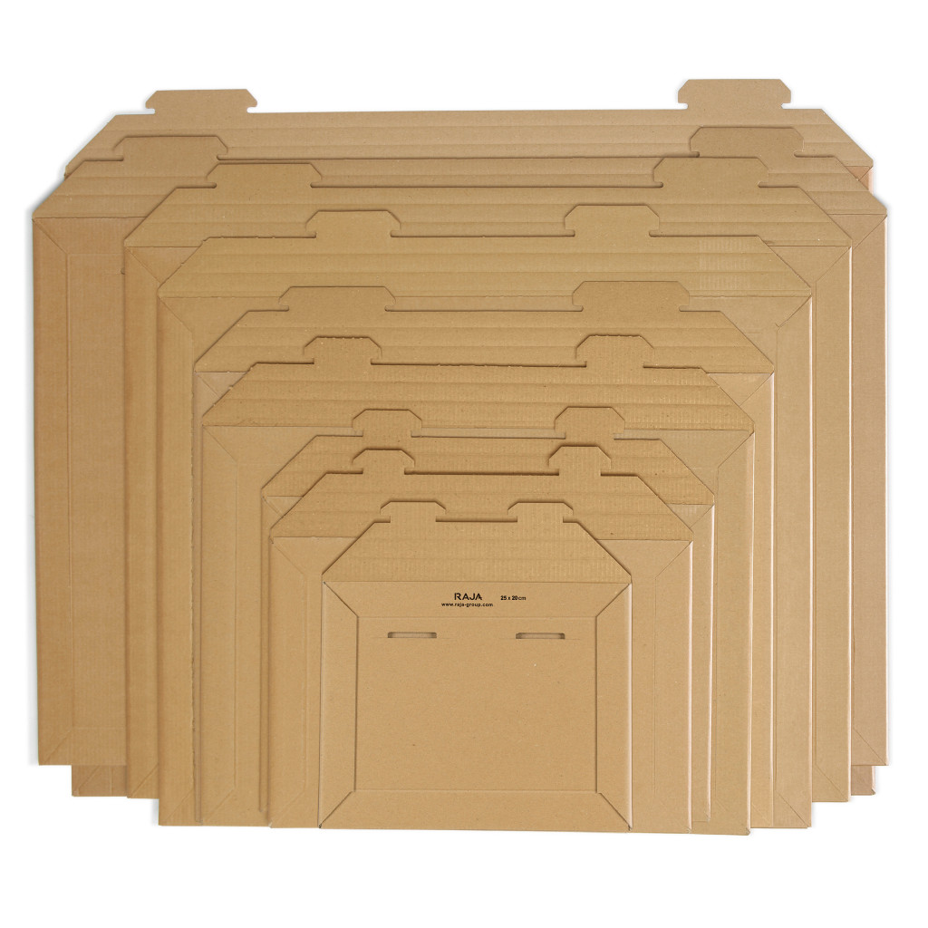 Brown panel wrap cardboard mailers